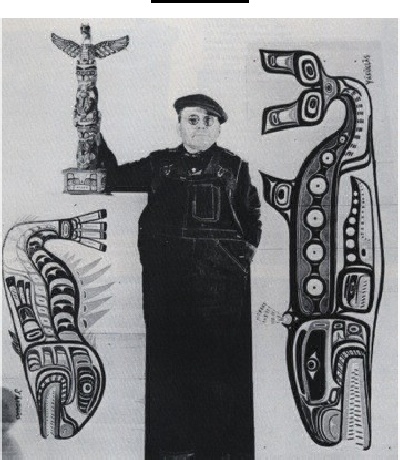 charlie james proudly displays objects he created for bill webber in vancouver around 1928